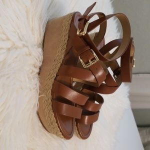 Michael by Michael Kors brown leather sandal